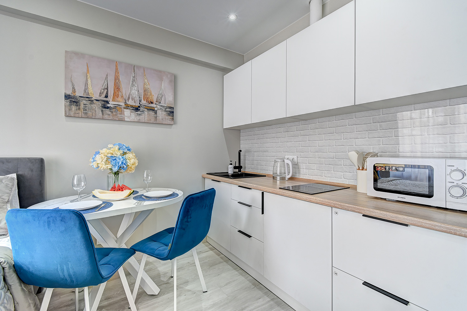 Студия с видом на море первая линия в ЖК Каравелла Португалии