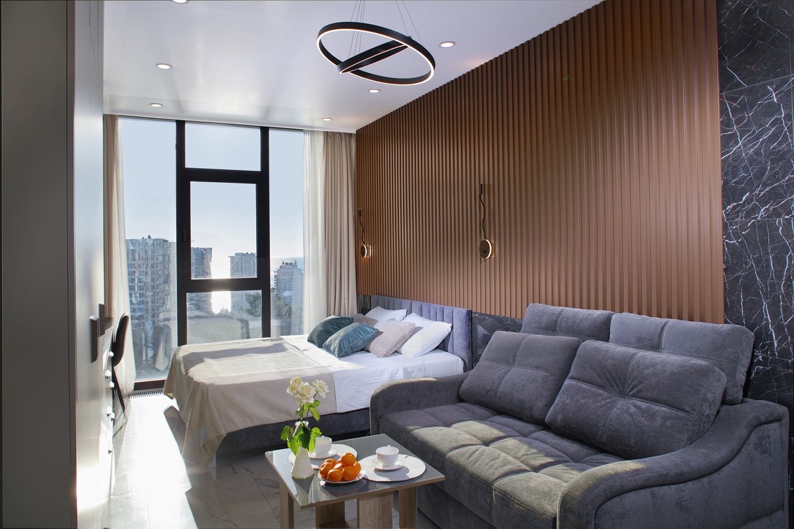 Апартаменты с дизайнерским ремонтом в центре Сочи