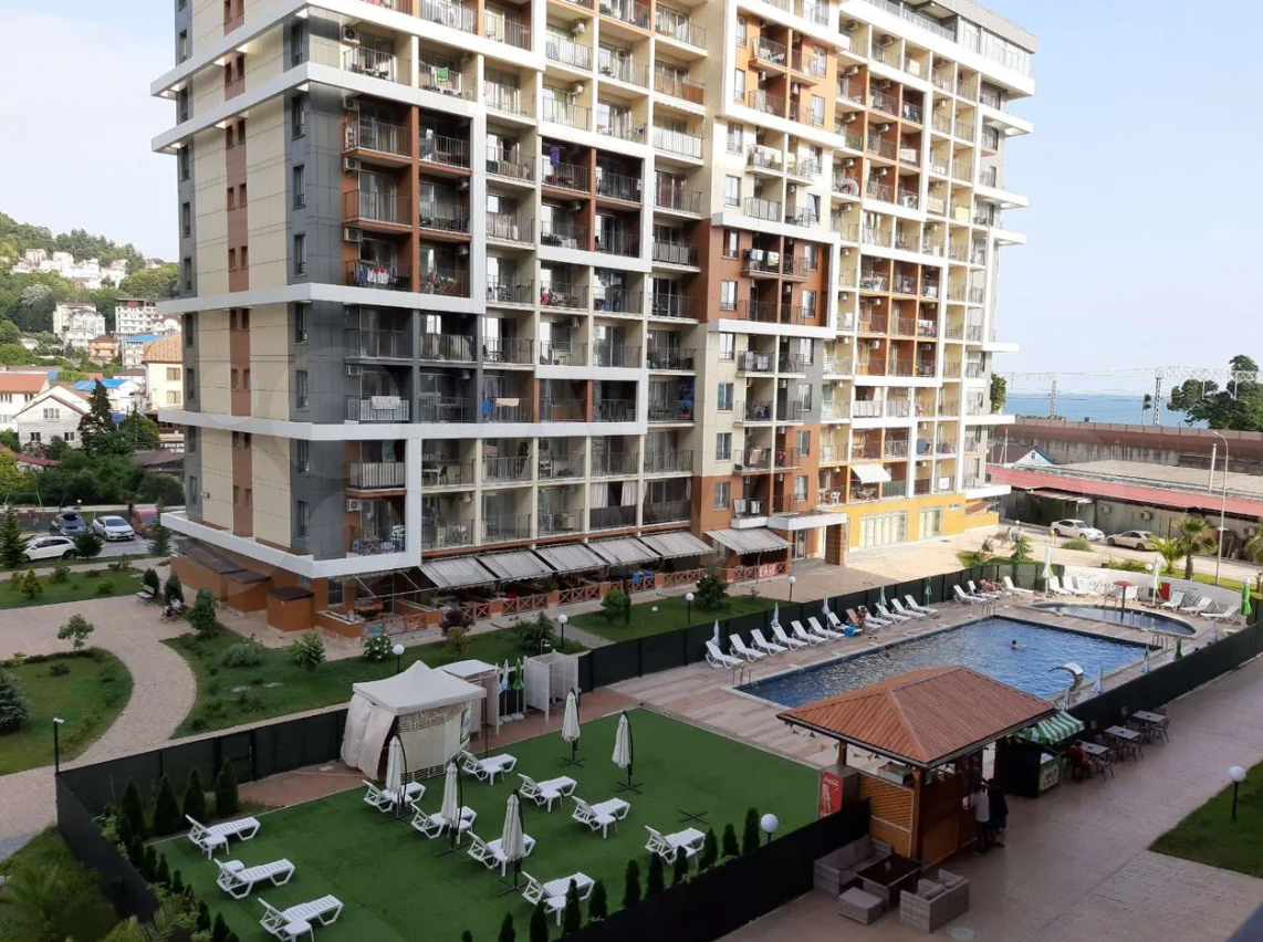 Студия с видом на море первая линия в ЖК Каравелла Португалии