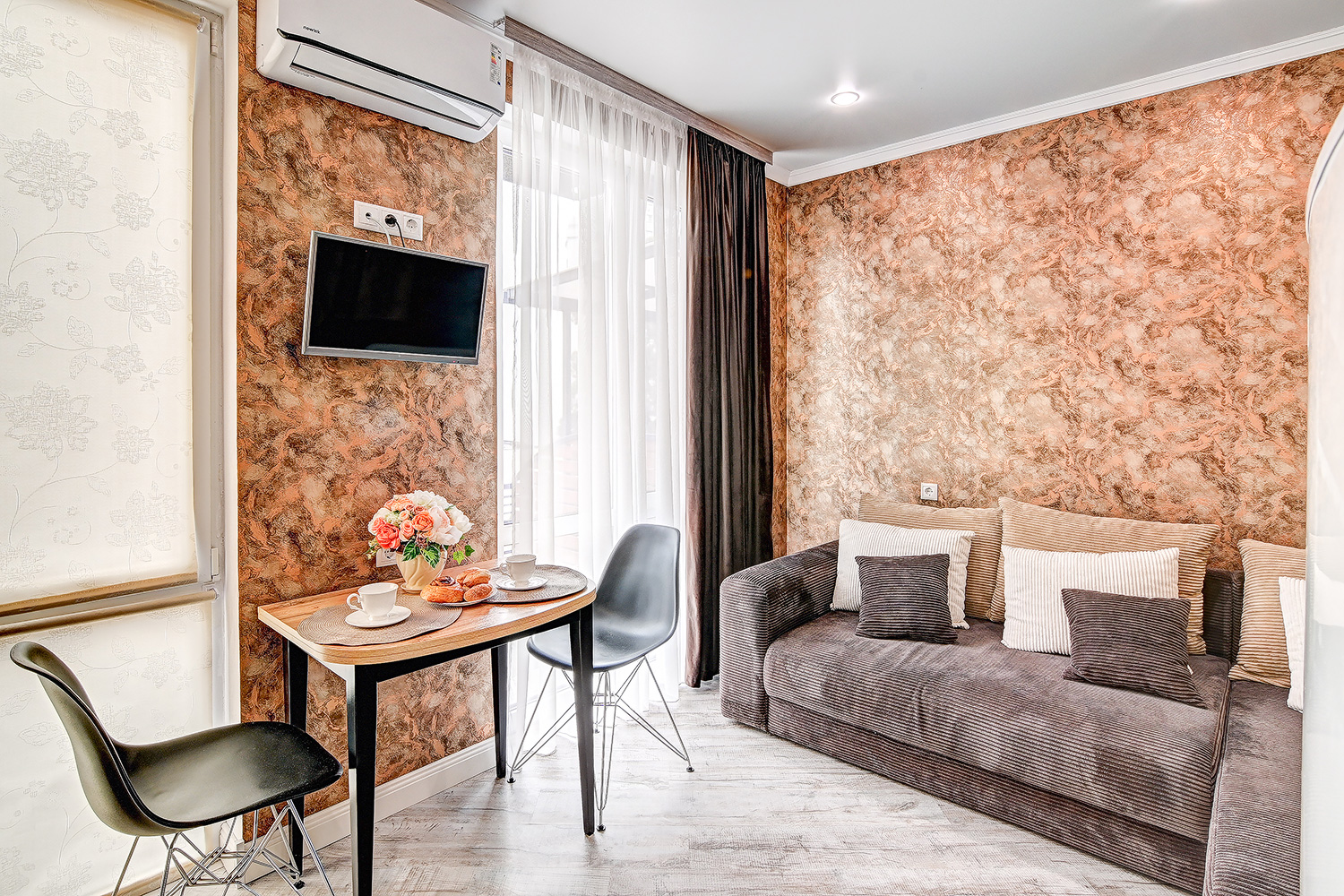 Студия с террасой и видом на море в ЖК Касабланка