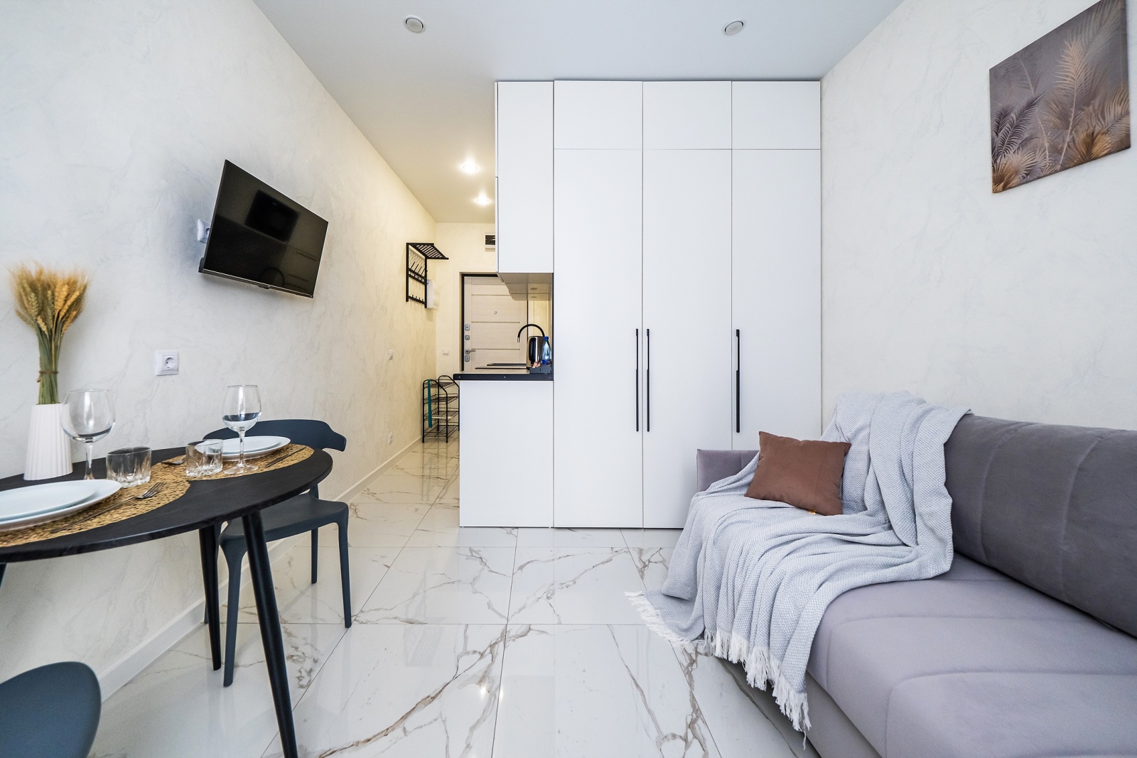 Уютная квартира-студия в современном ЖК "Кислород" 